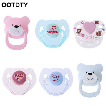 New 6 styles Magnetic Pacifier Accessories For Reborn Baby Doll Supplies