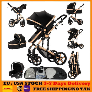 Stroller 3 in 1 Baby Stroller Baby Carriage Baby Cars lightweight baby strollers Baby car seat baby pram one hand fold stroller