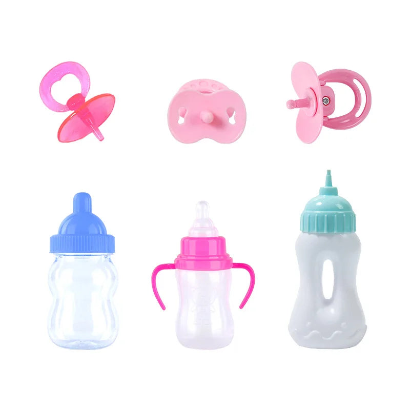 Children Play House Toys Simulation Bottle / Diaper / Pacifier Bib Mini Cute Baby Daily Supplies Dollhouse Accessories