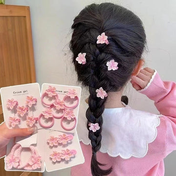 Baby Hair Clip Set Baby Headband Accessories Cute Kid Hair Clip Hairpins Pink Floral Girl Baby Barrettes Hair Accessories